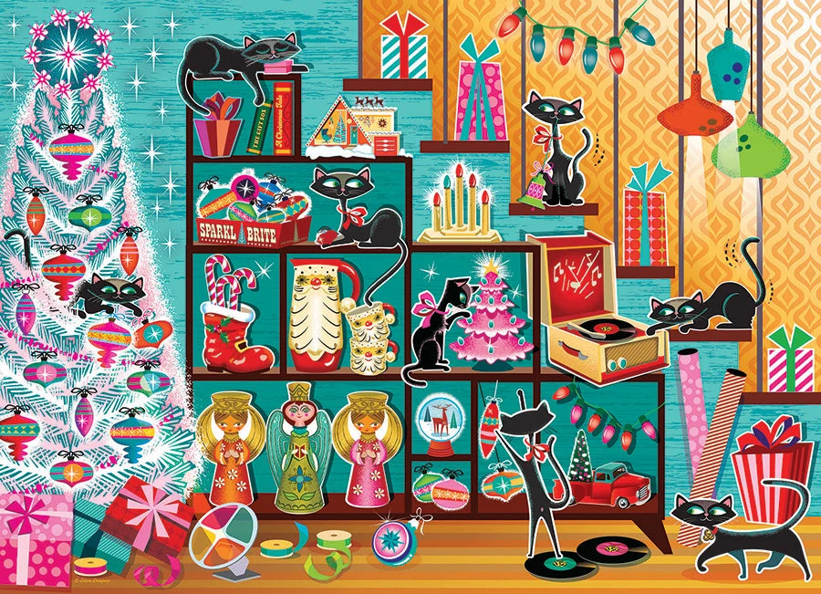 Christmas Cats, 1000 Pieces