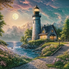 Moonlight Lighthouse | 500 Pieces