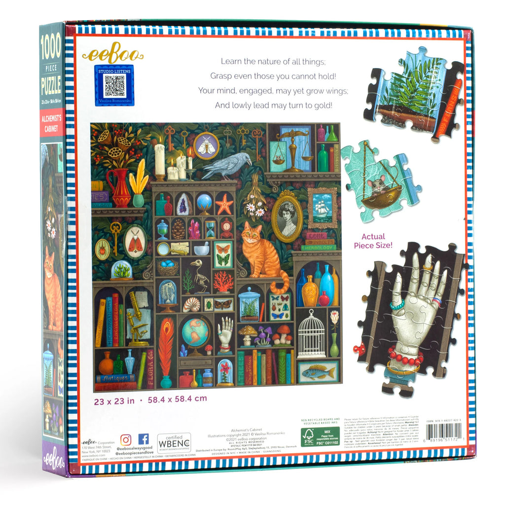 eeBoo | Alchemist's Cabinet Jigsaw Puzzle, 1000 Pieces