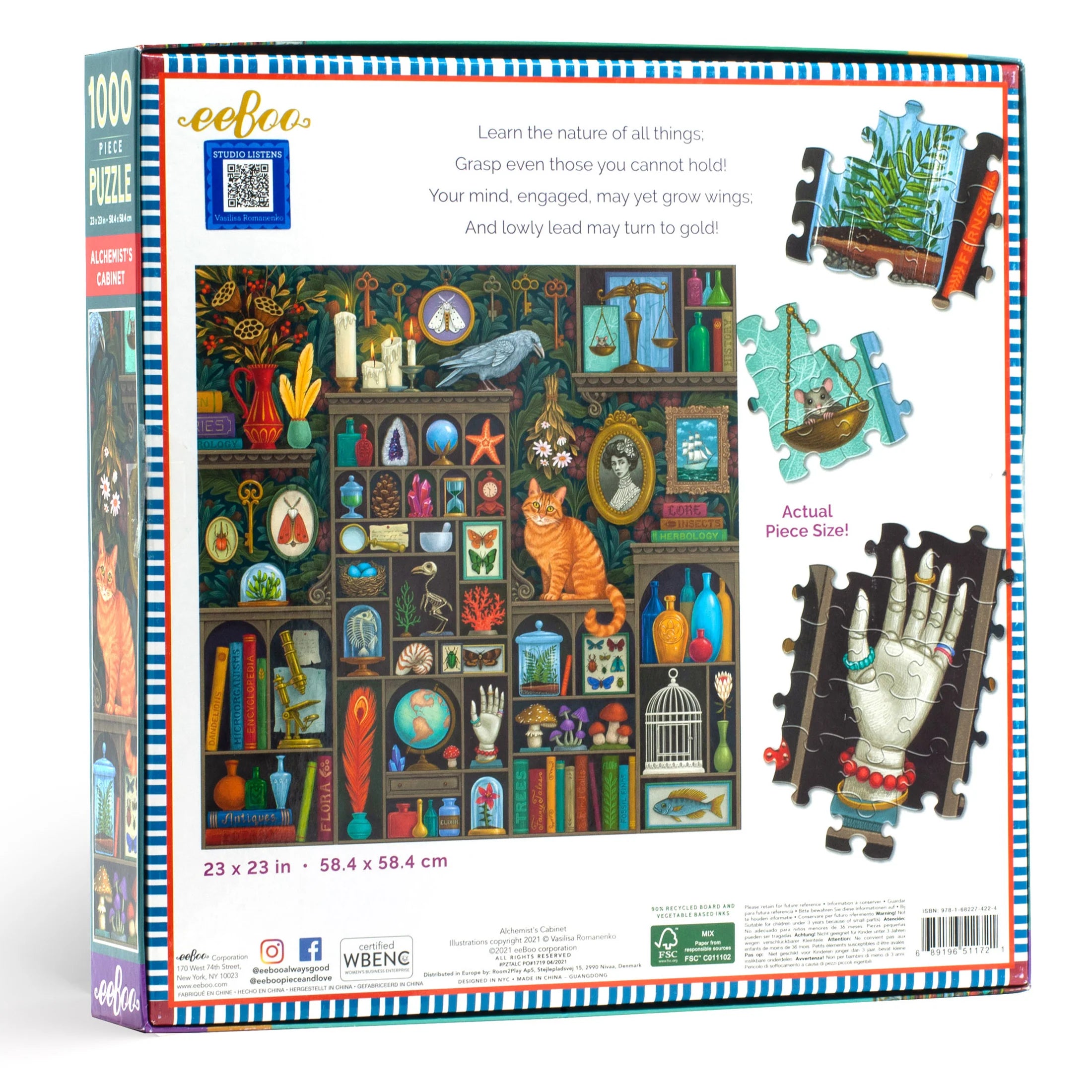 eeBoo | Alchemist's Cabinet Jigsaw Puzzle, 1000 Pieces