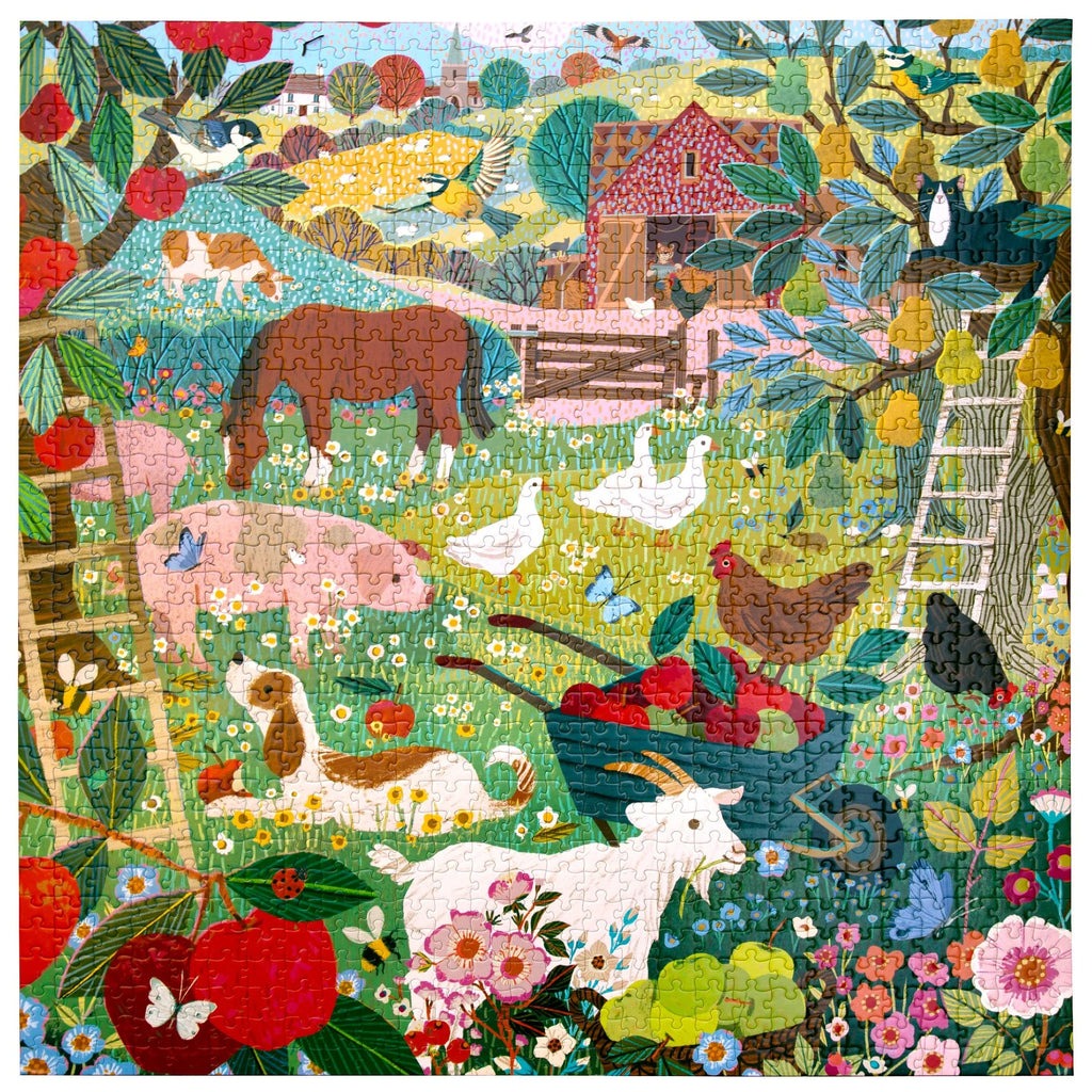 eeBoo | English Pastures Jigsaw Puzzle, 1000 Pieces