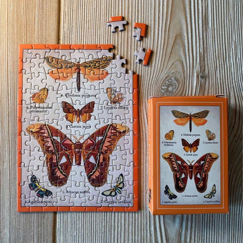 Penny Puzzle | Butterfly Ephemera, 99 Pieces
