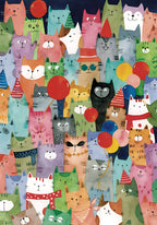 Botop | Cat Party Jigsaw Puzzle, 300 Pieces