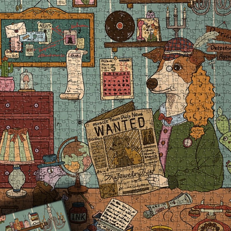 Botop Fusion | Dog Detective Jigsaw Puzzle, 500 Pieces