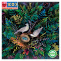 eeBoo | Birds in Fern Jigsaw Puzzle, 1000 Pieces