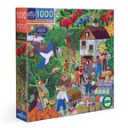 eeBoo | Fall Apple Picking Jigsaw Puzzle, 1000 Pieces