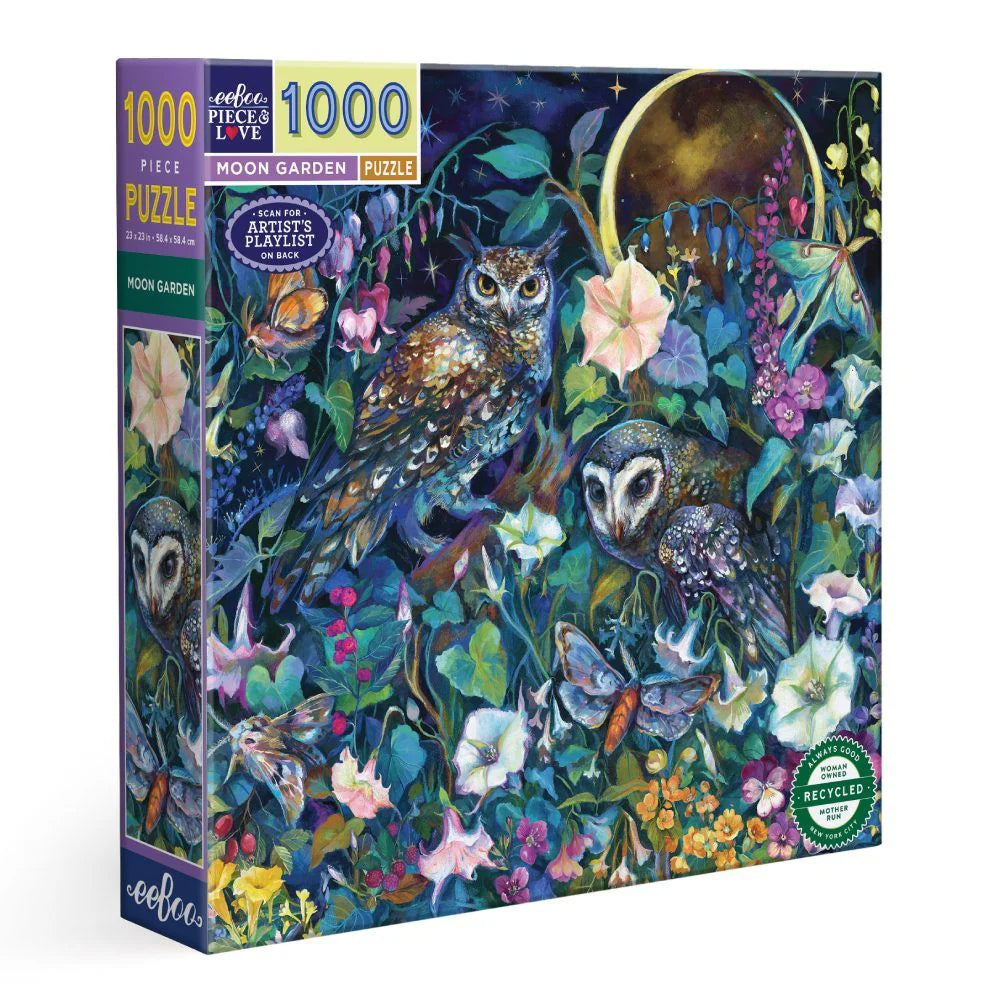 eeBoo | Moon Garden Jigsaw Puzzle, 1000 Pieces