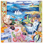 eeBoo | Seashells By The Shore Jigsaw Puzzle, 1000 Pieces