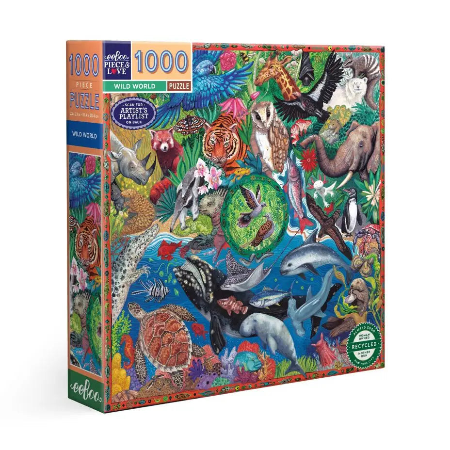 eeBoo | Wild World Jigsaw Puzzle, 1000 Pieces