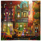 eeBoo | Fall in Brooklyn Jigsaw Puzzle, 1000 Pieces