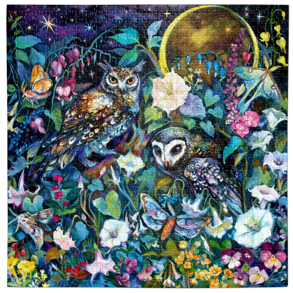 eeBoo | Moon Garden Jigsaw Puzzle, 1000 Pieces