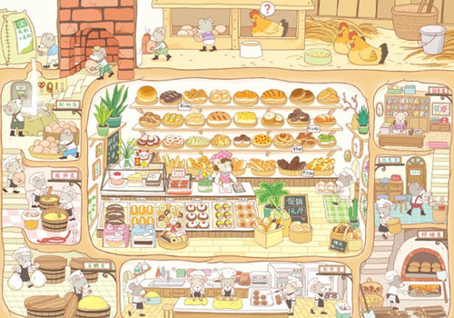 Botop Fusion | Mouse Bakery Jigsaw Puzzle, 1000 Pieces