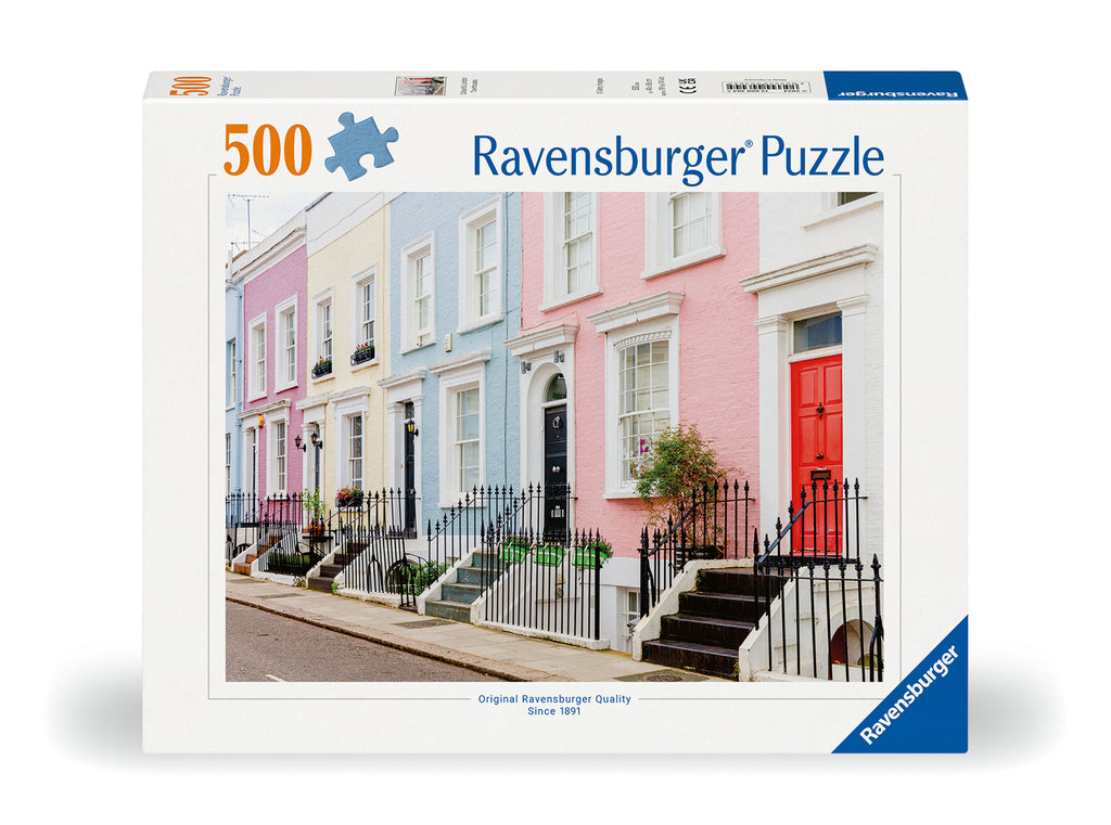 Colourful London Townhouses, 500 Pieces