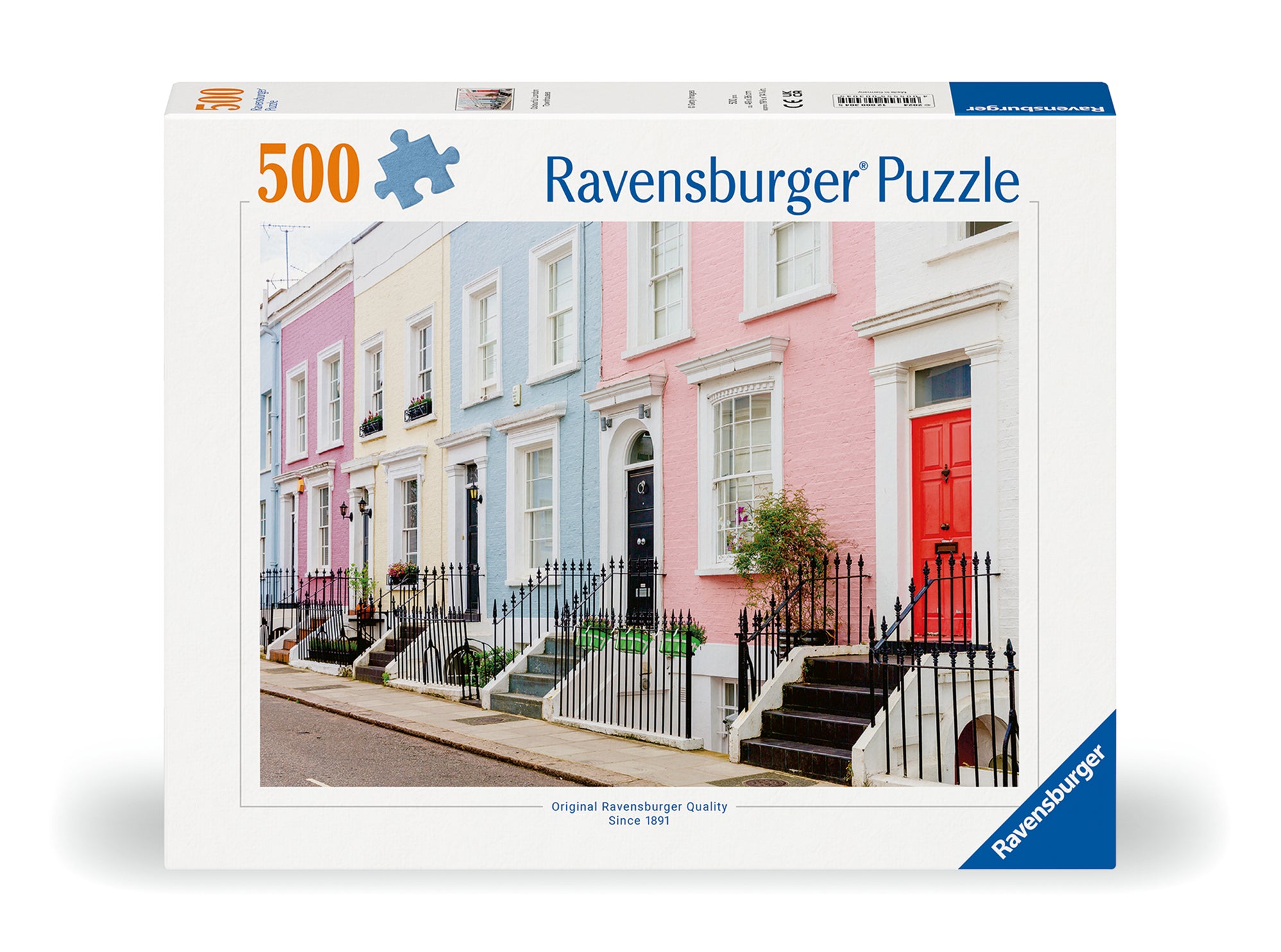 Colourful London Townhouses, 500 Pieces