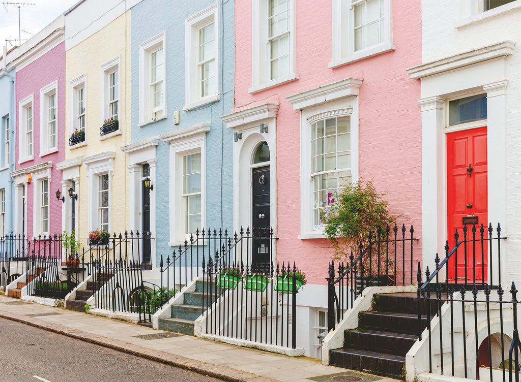 Colourful London Townhouses, 500 Pieces