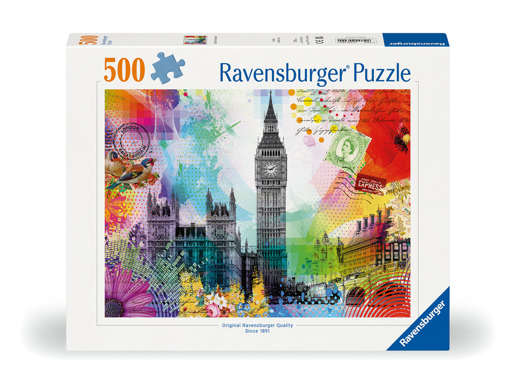 London Postcard, 500 Pieces