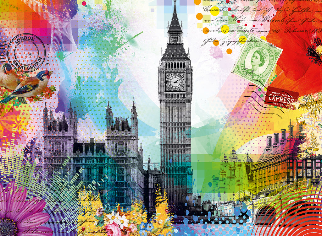 London Postcard, 500 Pieces
