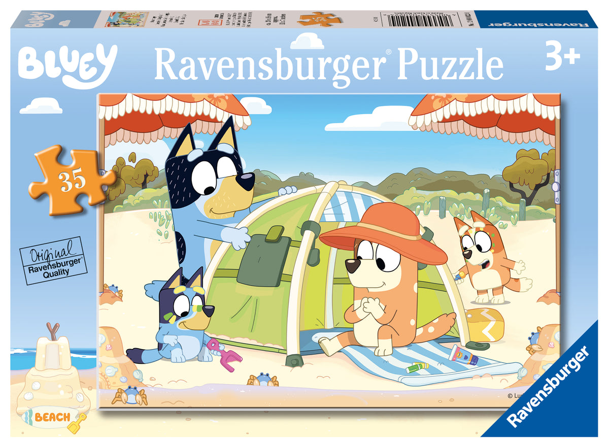 Ravensburger | Bluey Beach Day! Jigsaw Puzzle, 35 Pieces