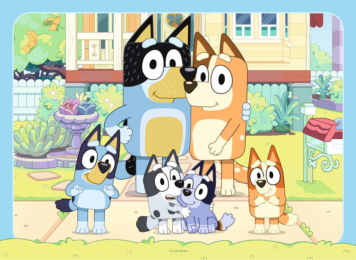 Ravensburger | Bluey Gotta Be Done! Bumper Jigsaw Puzzle Pack, 4x42 Pieces