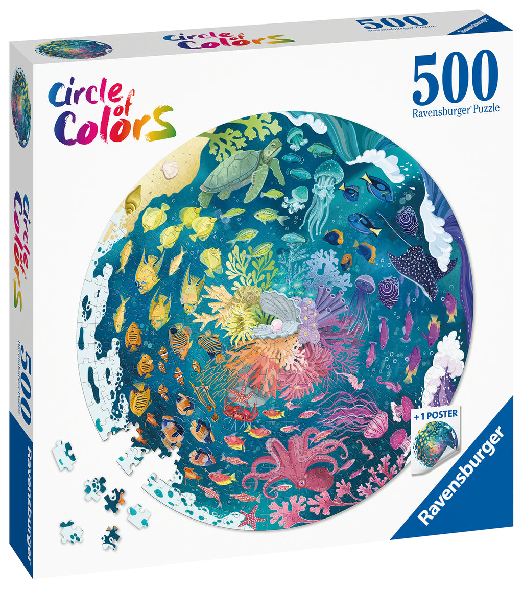 Ravensburger | Ocean Circle Puzzle, 500 Pieces