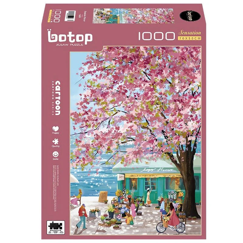 Botop | Seaside Flower Jigsaw Puzzle, 1000 Pieces